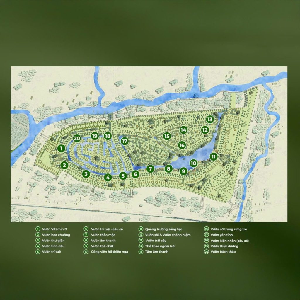 Mặt bằng dự án Eco Retreat Long An