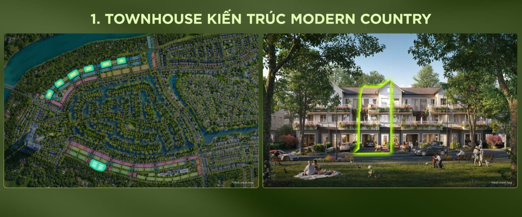 Townhouse Kiến Trúc Modern Contry