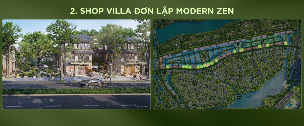 Phân khu Shop Villa Đơn lập Modern Zen