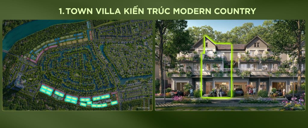 Phân khu Town Villa Modern Country