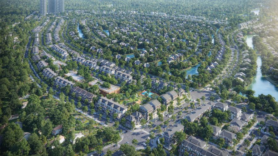 Phối cảnh phân khu Mùa Xuân tại Eco Retreat