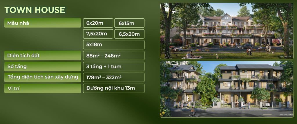 Townhouse Eco Retreat – Giá bán & Phân tích chi tiết 4 Tổng quan Townhouse Eco Retreat